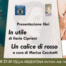 Presentazione dei libri "In Utile" e "Un Calice di Rosso"