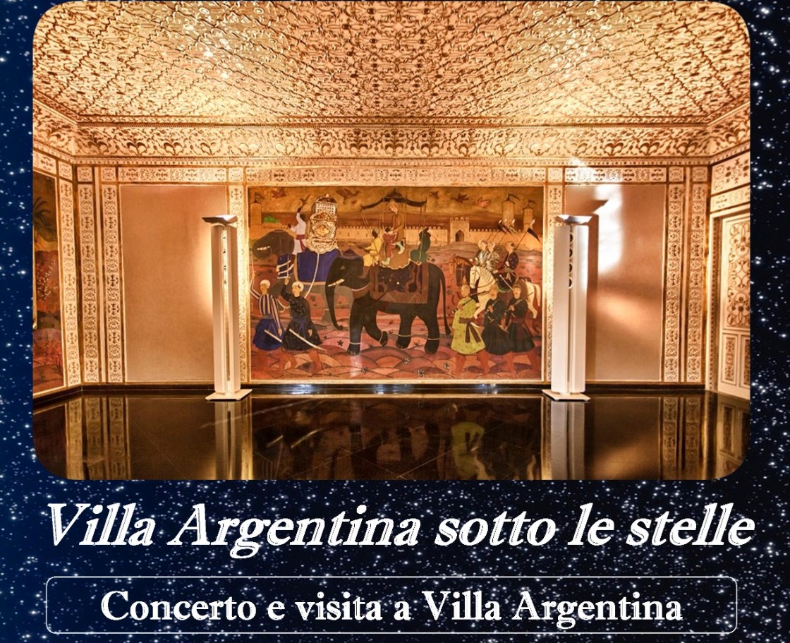 locandina “Villa  Argentina sotto le stelle” 