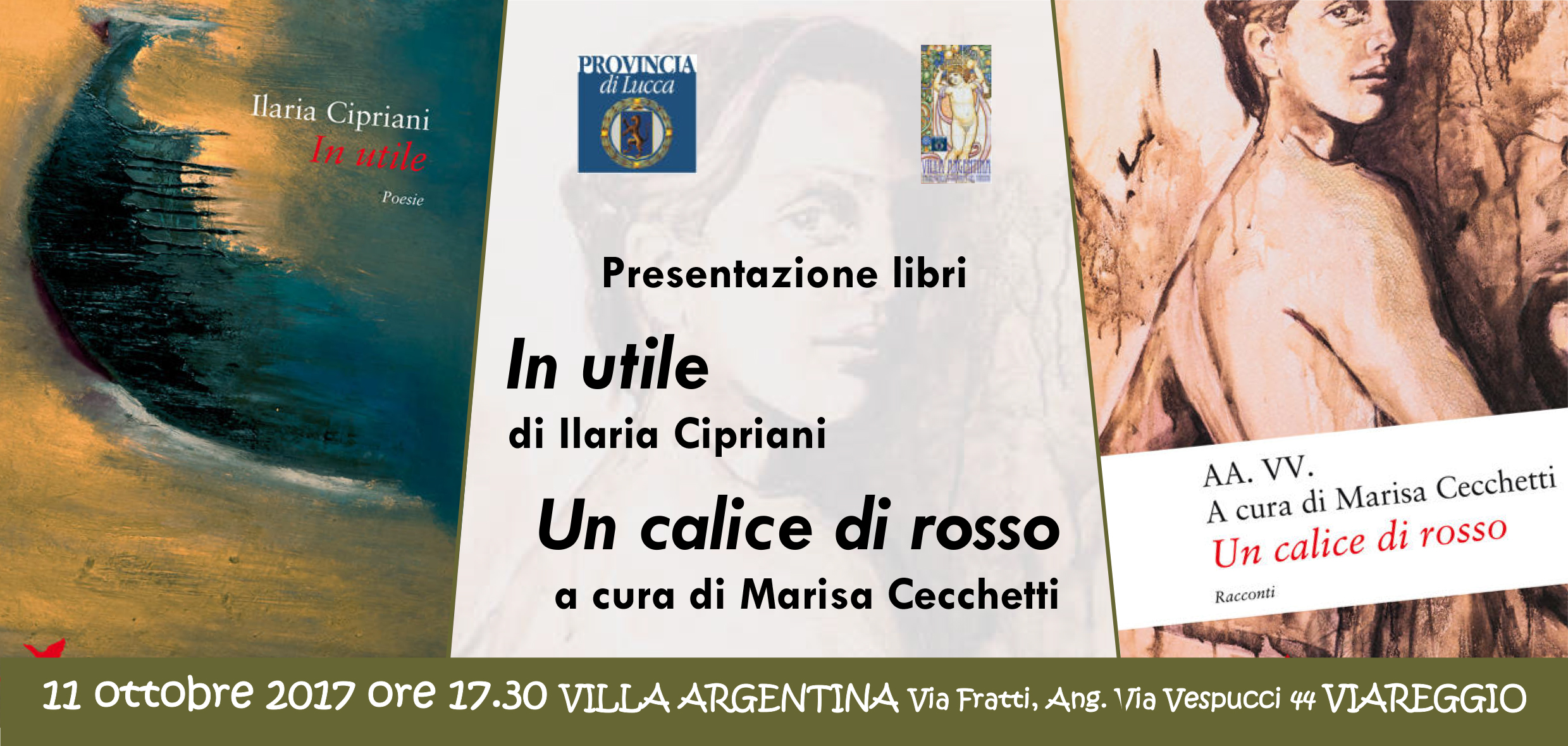 Presentazione dei libri "In Utile" e "Un Calice di Rosso"