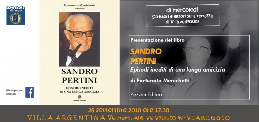 Invito alla presentazione del libro "Sandro Pertini: episodi inediti di una lunga amicizia"