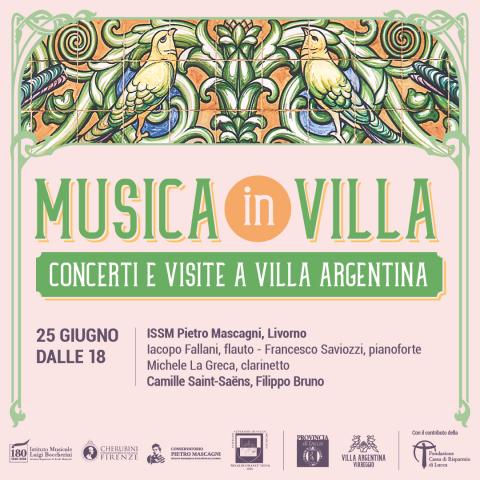 La locandina per il concerto del 25 giugno alle 18.00