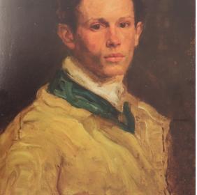 Autoritratto giovanile, 1908/1909 - olio su tela - Ettore di Giorgio