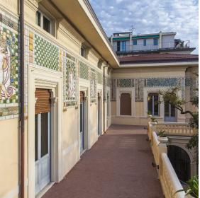 Panoramic view of the terrace of Villa Argentina 