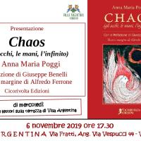 Invito alla presentazione del libro intitolato Chaos 6 novembre