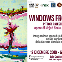 Locandina mostra Windows from Gaza